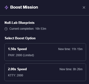 Boost Missions
